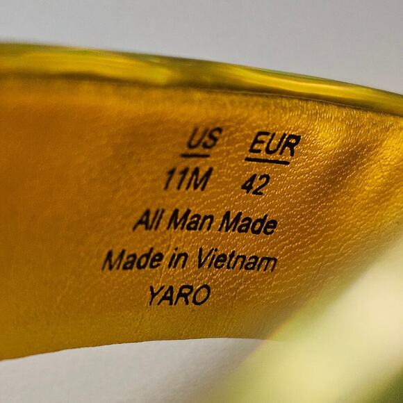 Sam Edelman Yaro Block Heel Sandal Womens 11 Metallic Gold Evening Wedding Party - Picture 13 of 14